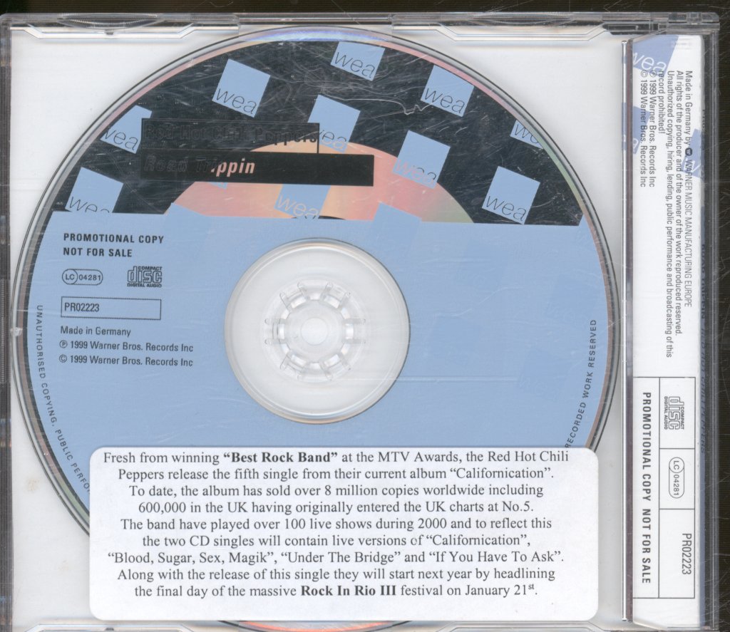 Red Hot Chili Peppers - Road Trippin - Cd