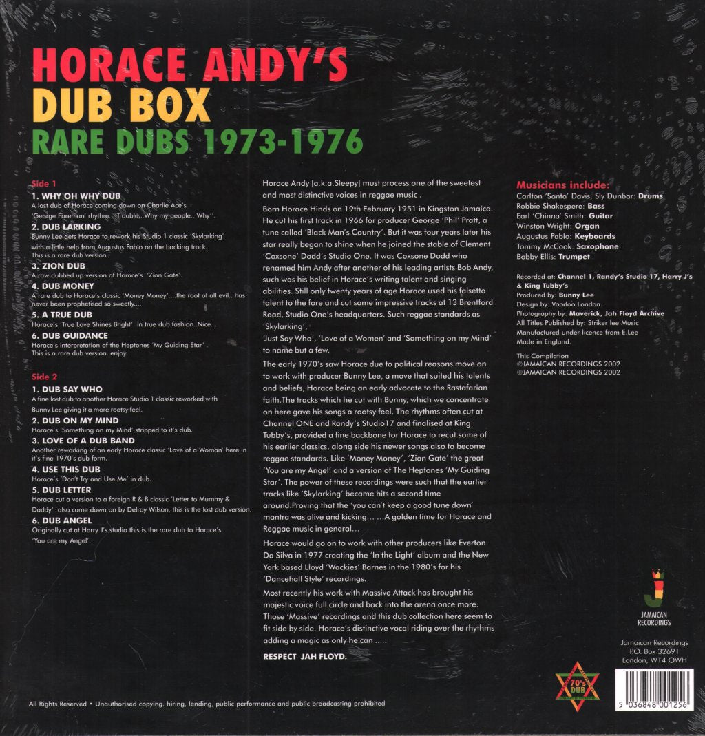 Horace Andy - Horace Andy's Dub Box: Rare Dubs 1973-1976 - Lp