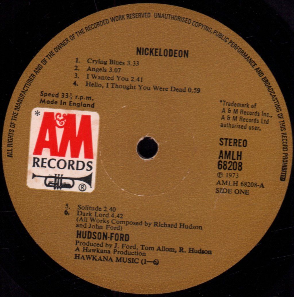 Hudson-Ford - Nickelodeon - Lp