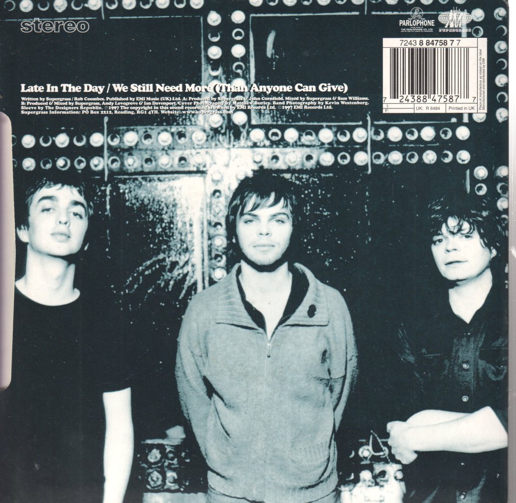 Supergrass - Late In The Day - 7 Inch