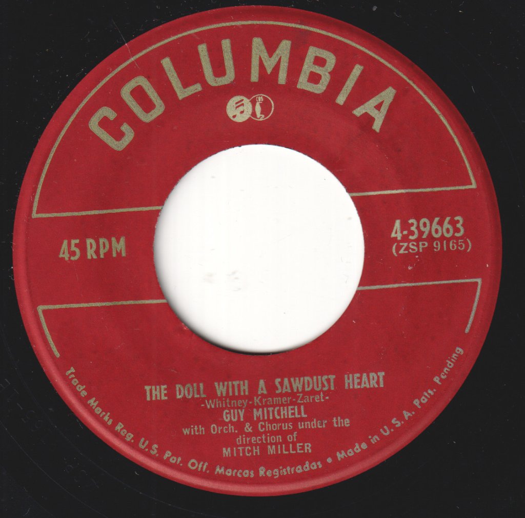 Guy Mitchell - Pittsburgh, Pennsylvania / The Doll With A Sawdust Heart - 7 Inch