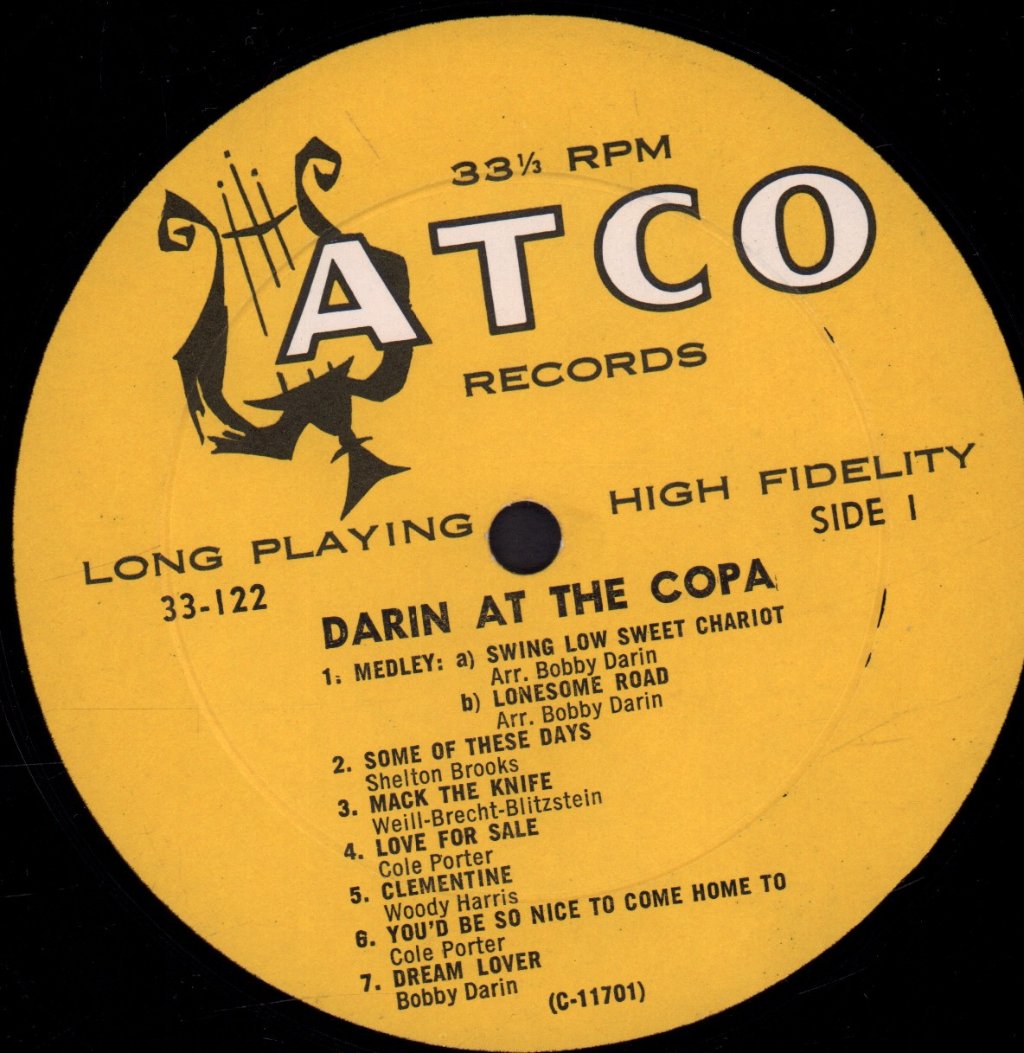 Bobby Darin - Darin At The Copa - Lp