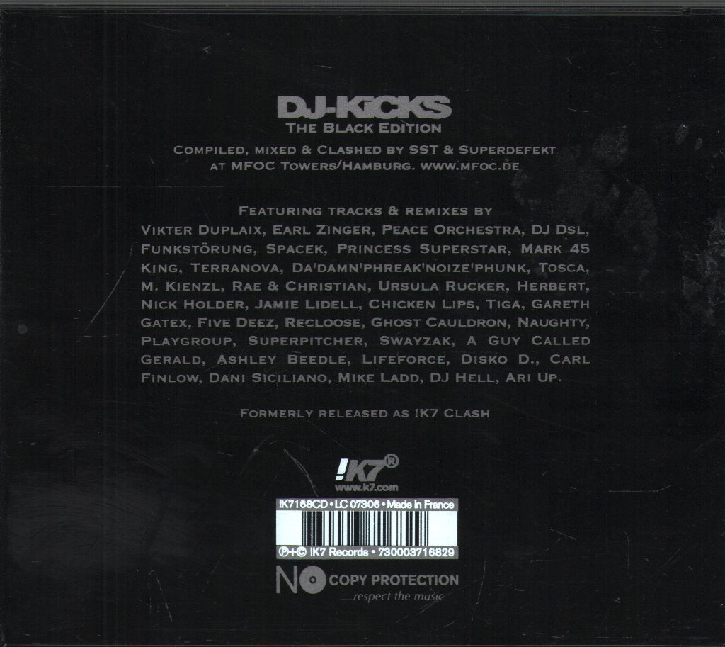 SST & Superdefekt - DJ-Kicks The Black Edition - Cd
