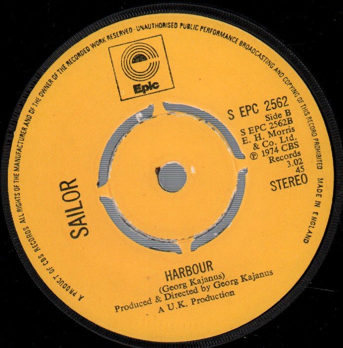 Sailor - Traffic Jam - 7 Inch