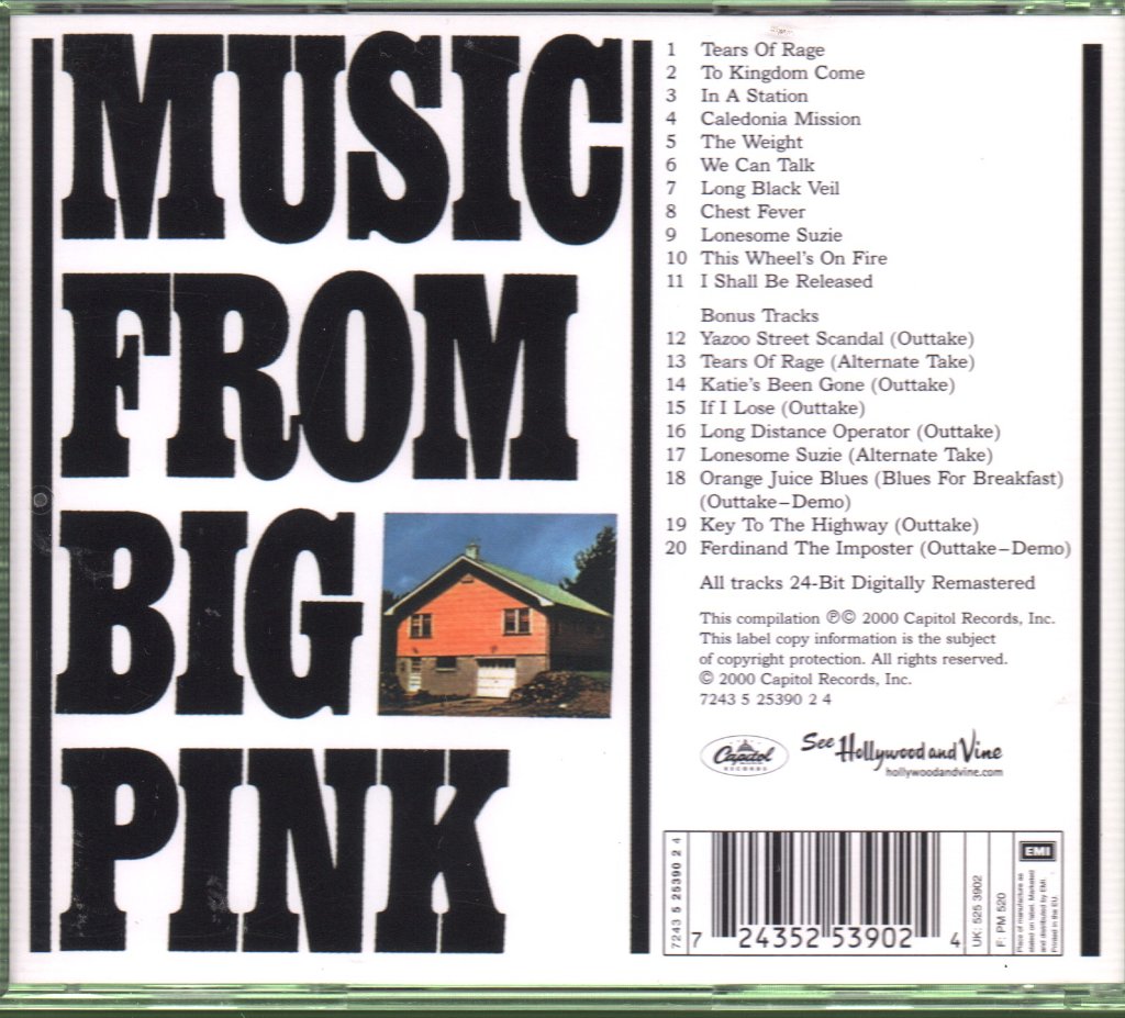 Band - Music From Big Pink - Cd