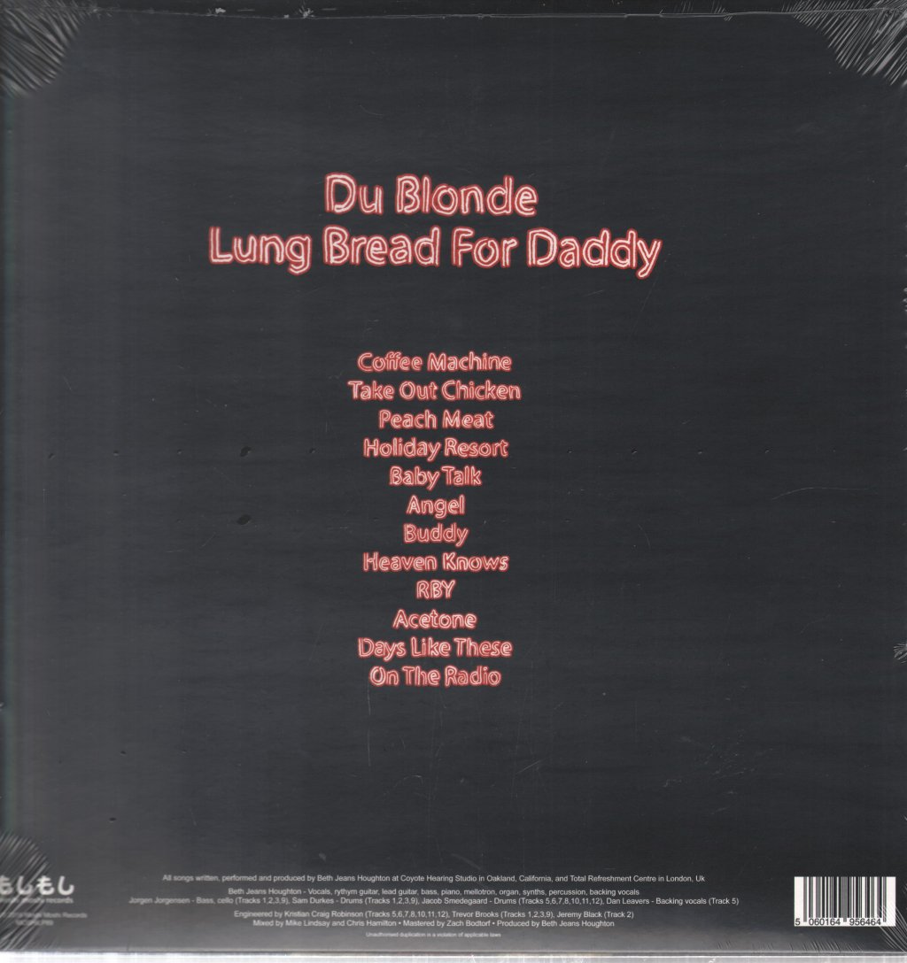 Du Blonde - Lung Bread For Daddy - Lp