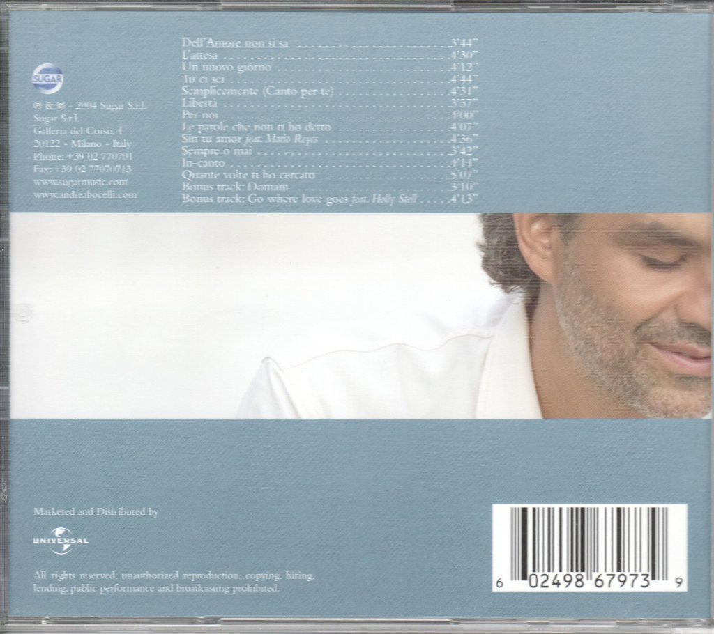 Andrea Bocelli - Andrea - Cd