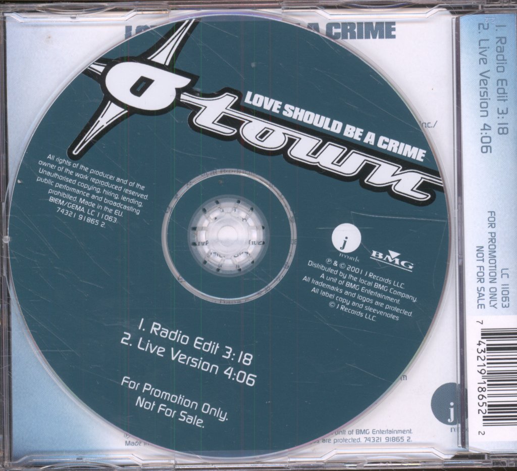 O Town - Love Should Be A Crime - Cd