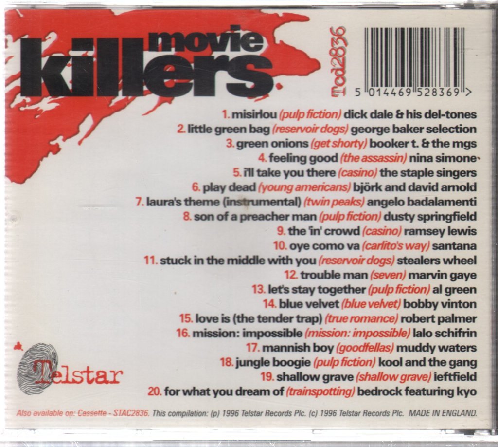 Various Artists - Movie Killers - 20 Direct Hits From Cult Movies - Cd
