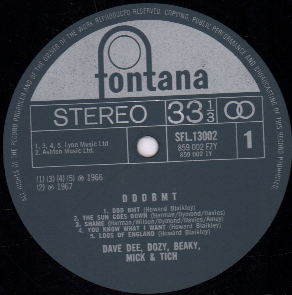 Dave Dee Dozy Beaky Mick And Tich - Dddbmt - Lp