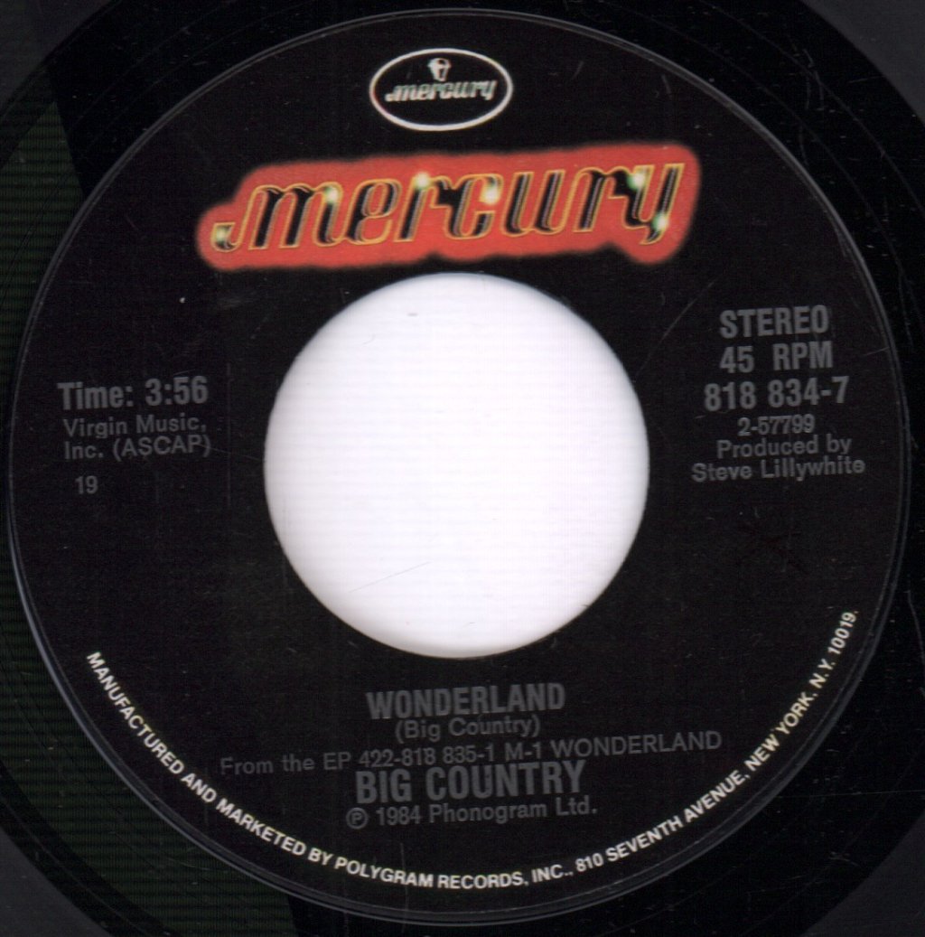 Big Country - Wonderland - 7 Inch