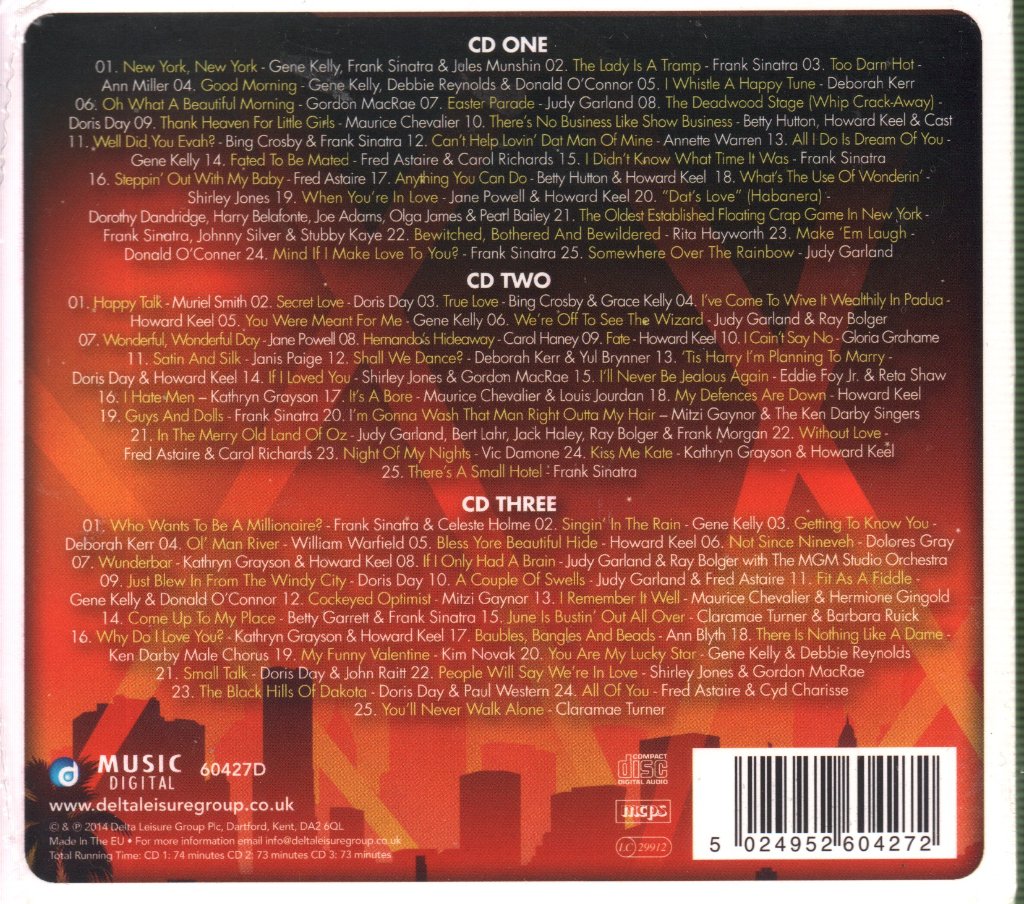 Various Artists - I Just Love Hollywood Musicals - Triple Cd