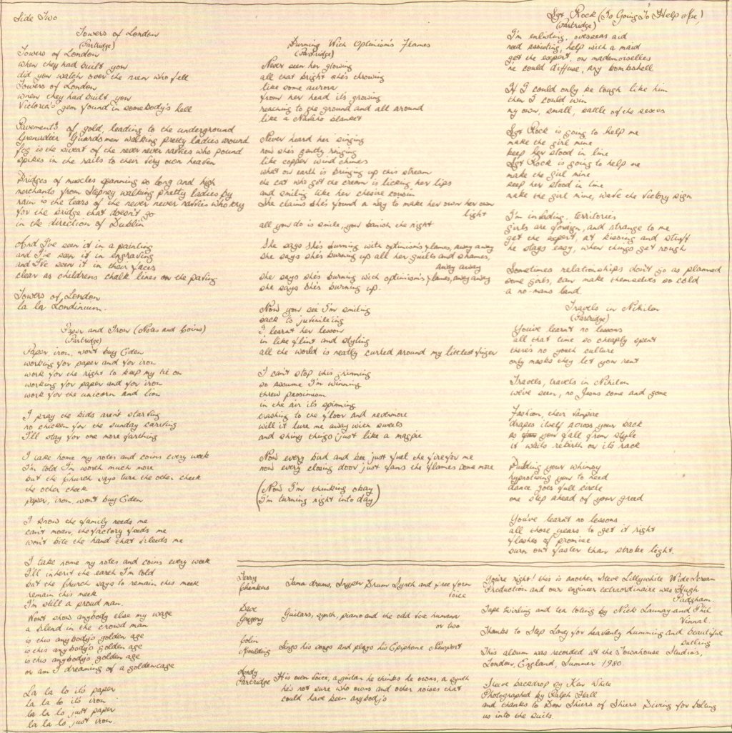 XTC - Black Sea - Lp