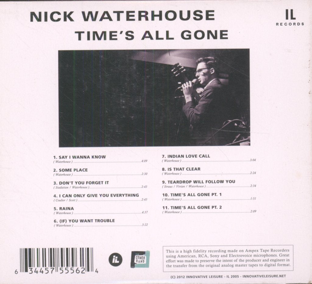 Nick Waterhouse - Time's All Gone - Cdr
