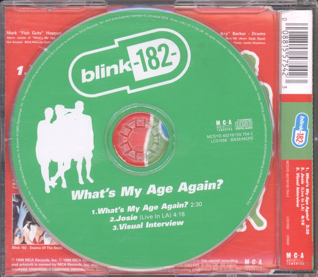 Blink-182 - What's My Age Again? - Cd