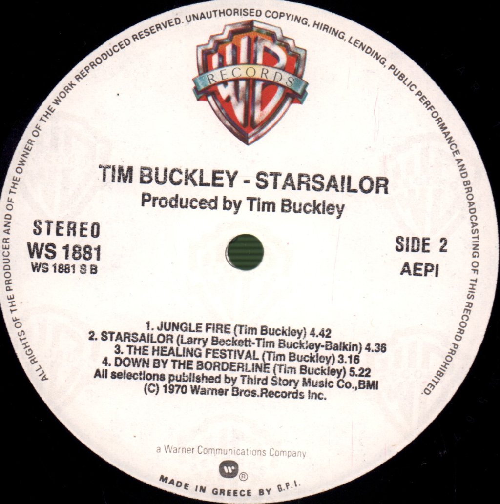Tim Buckley - Starsailor - Lp