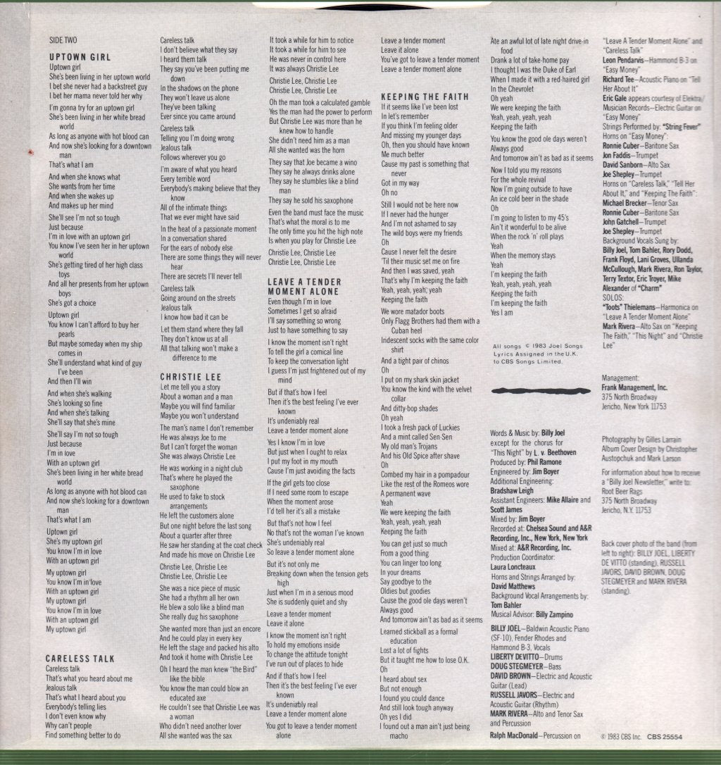 Billy Joel - An Innocent Man - Lp