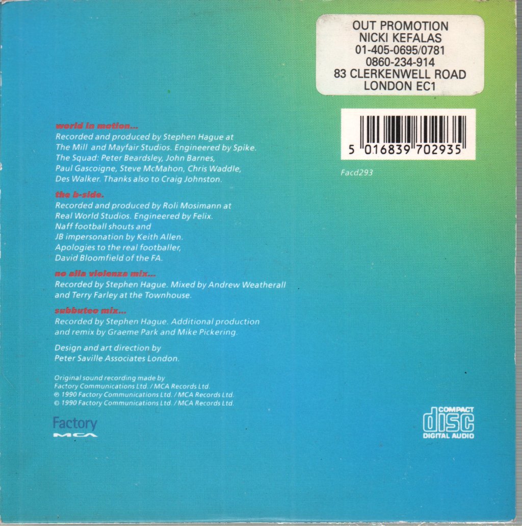 New Order - World In Motion - Cd