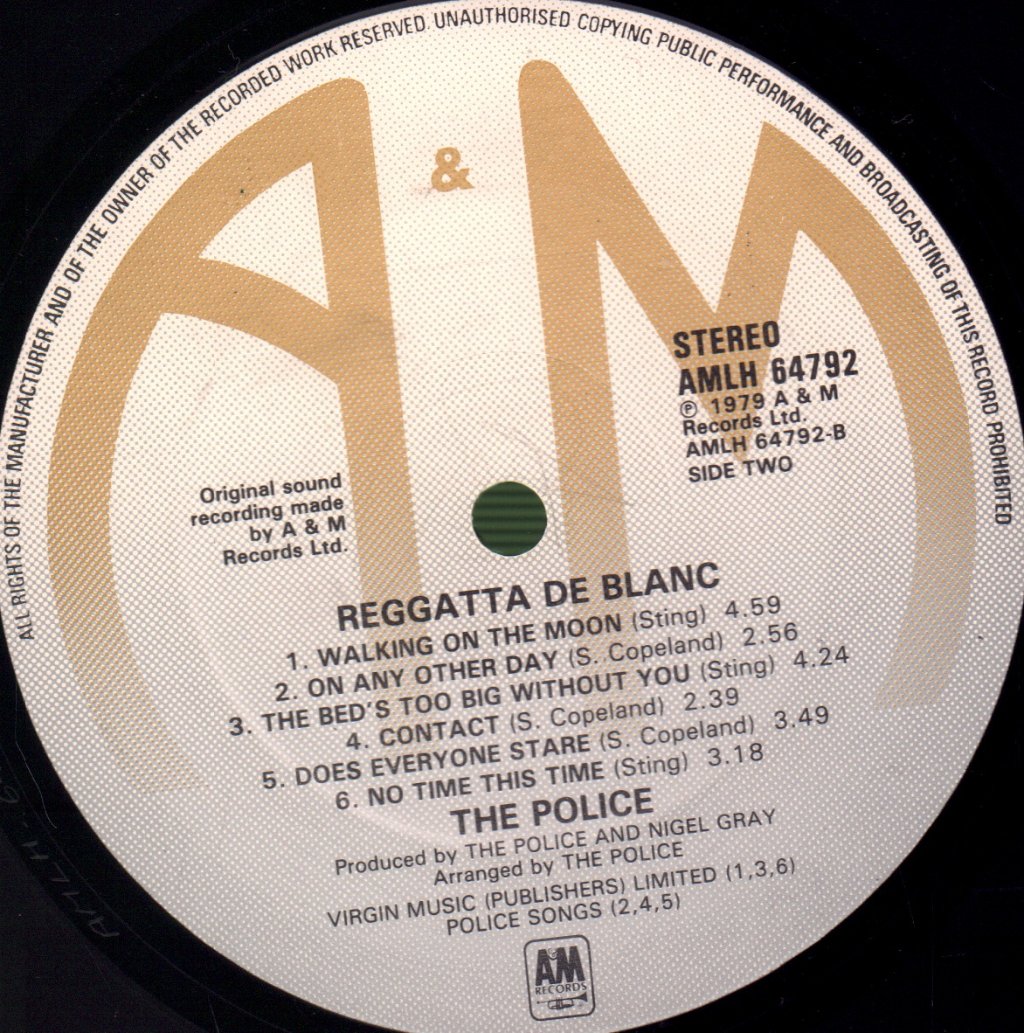Police - Reggatta De Blanc - Lp