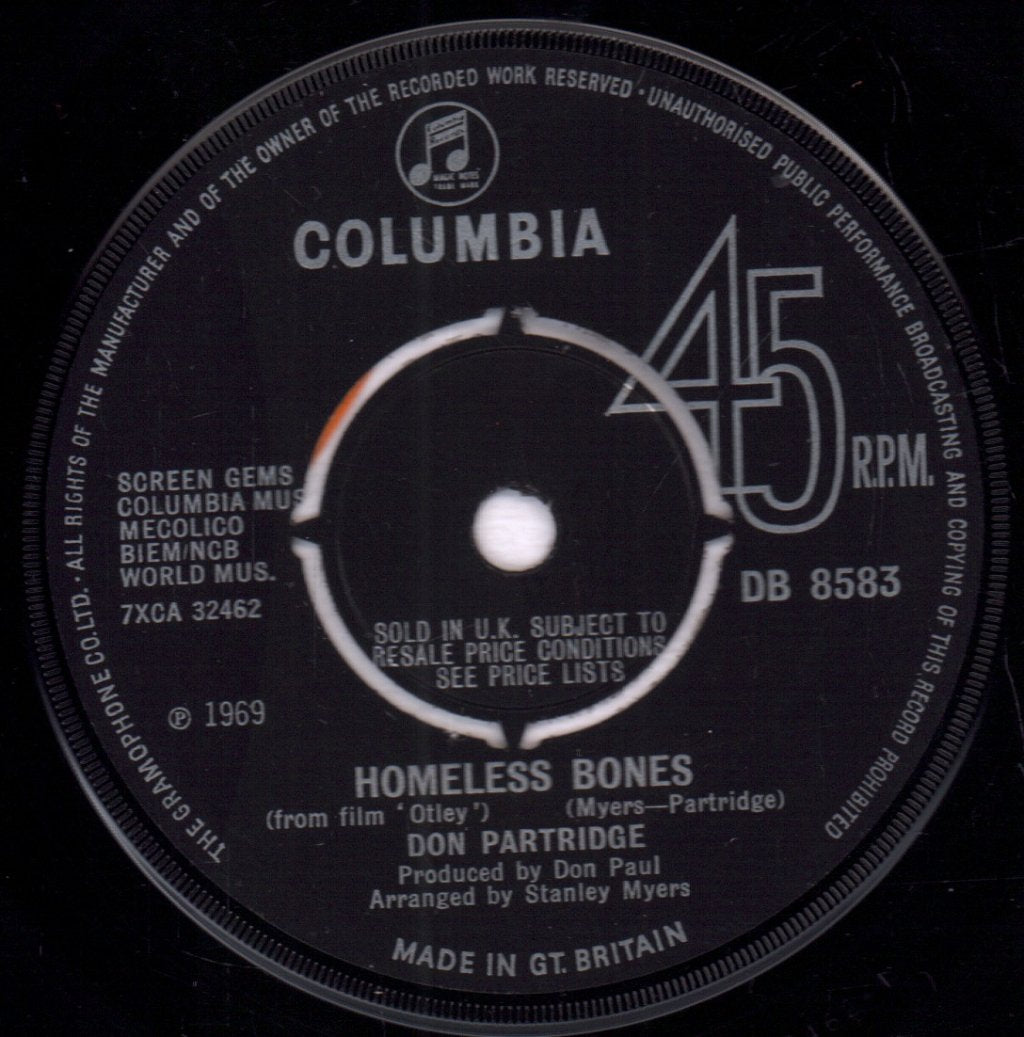 Don Partridge - Colour My World - 7 Inch