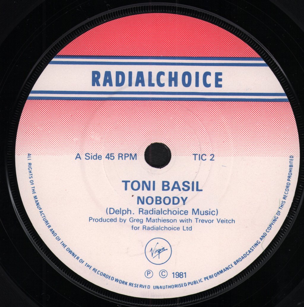Toni Basil - Nobody - 7 Inch