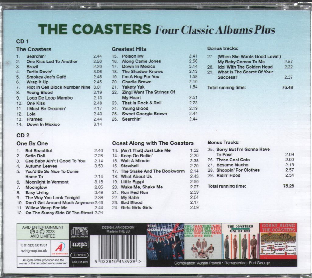 Coasters - Four Classic Albums Plus ...Eight Bonus Tracks - Double Cd
