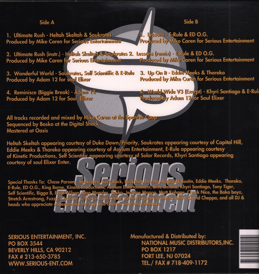 DJ Adam 12 - World Wide Originals - 12 Inch