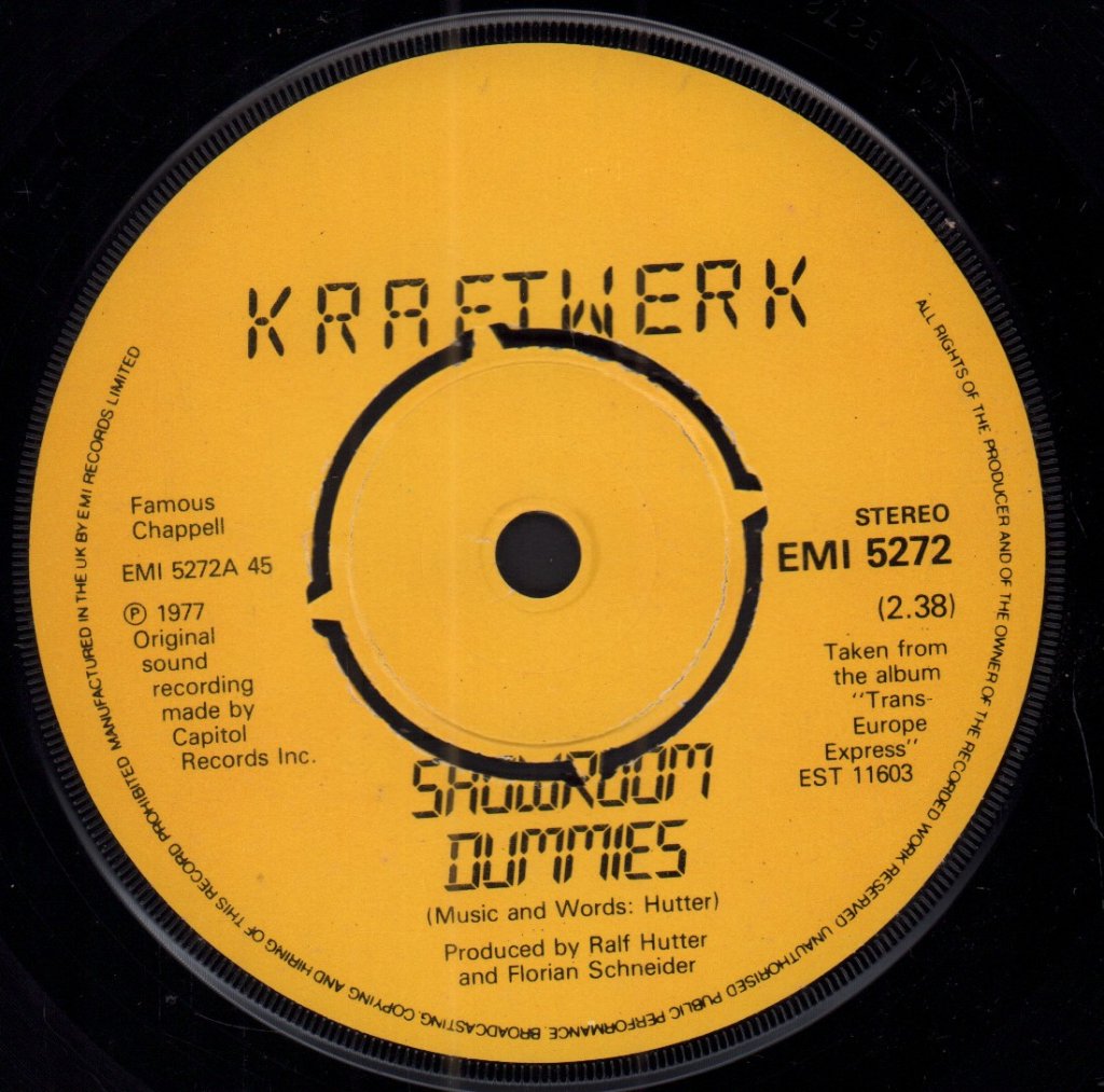 Kraftwerk - Showroom Dummies - 7 Inch