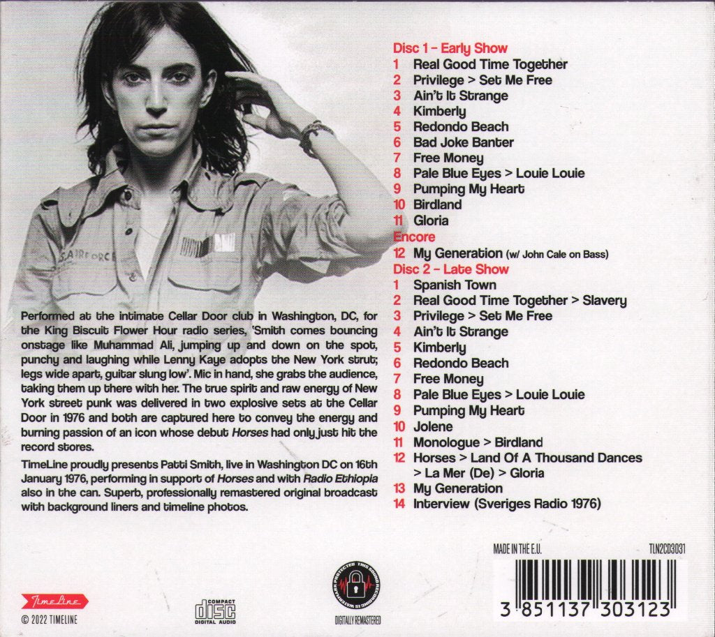 Patti Smith - Live in Washington DC `76 - Cd Set