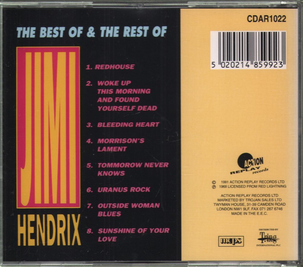 Jimi Hendrix - Best Of & The Rest Of - Cd