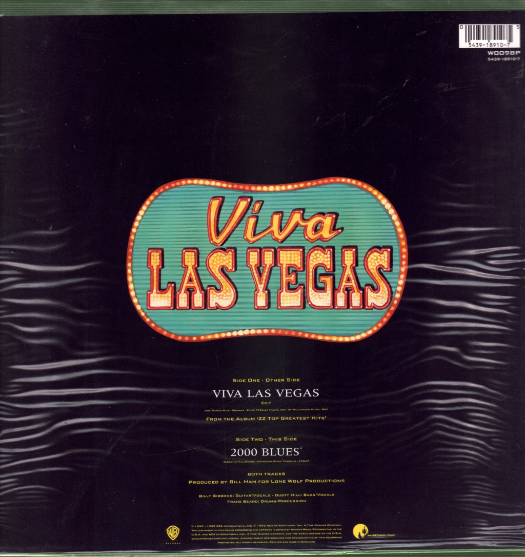 ZZ Top - Viva Las Vegas - 7 Inch
