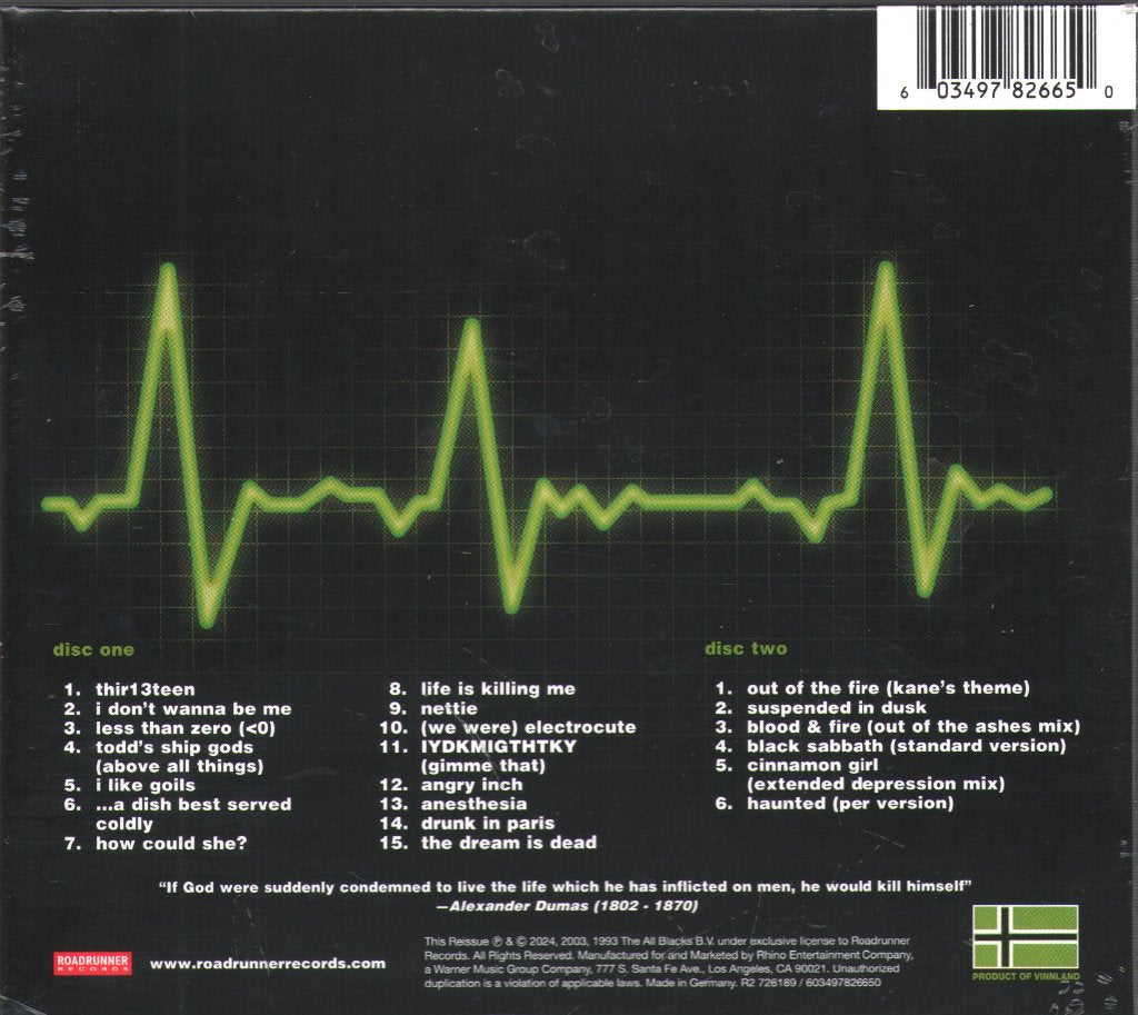 Type O Negative - Life Is Killing Me - Double Cd