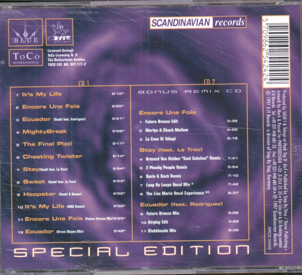 Sash! - It's My Life (Special Edition) - Double Cd