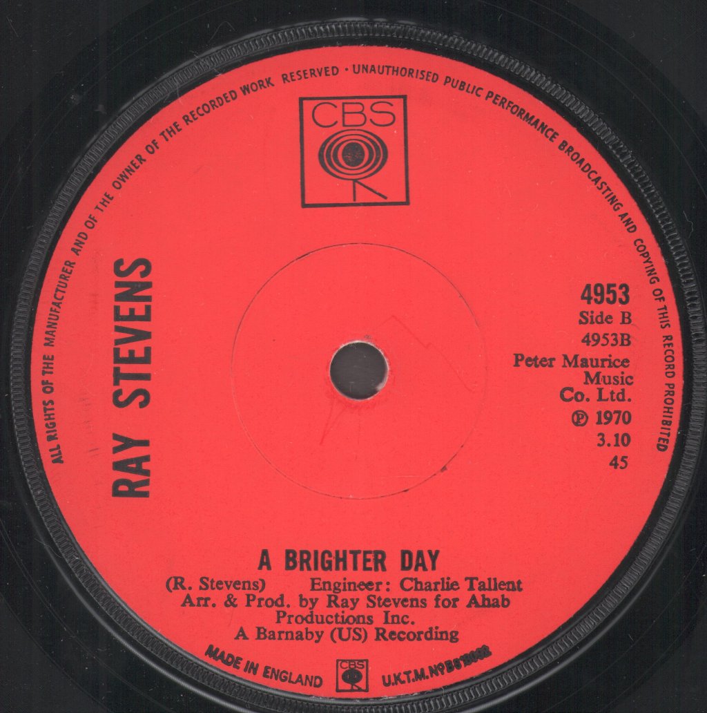 Ray Stevens - Everything Is Beautiful - 7 Inch