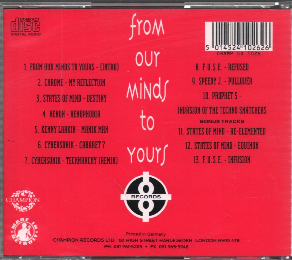 Various Artists - From Our Minds To Yours Vol. 1 - Cd