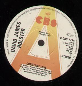 David James Holster - Constant Love - 7 Inch