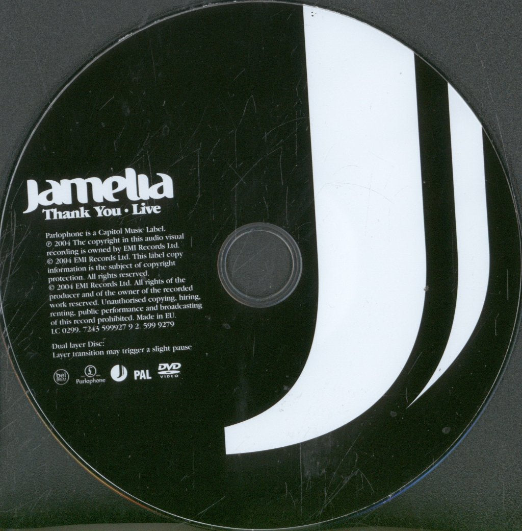 Jamelia - Thank You Live - Dvd