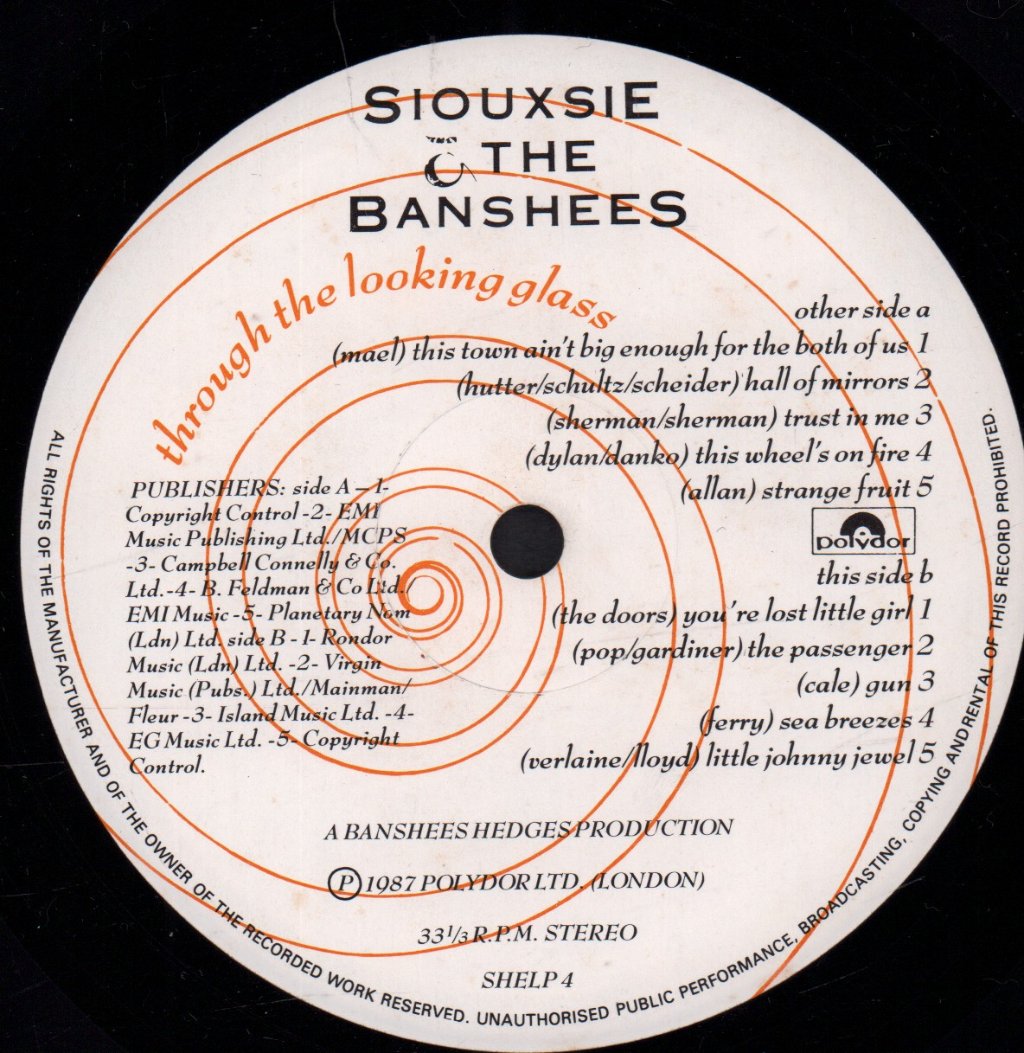 Siouxsie And The Banshees - Through The Looking Glass - Lp