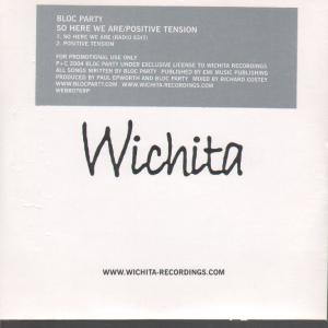 Bloc Party - So Here We Are/Positive Tension - Cdr