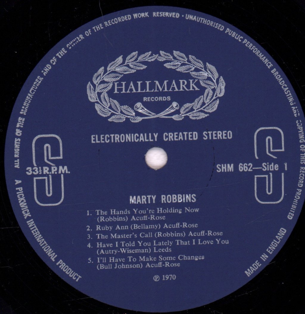 Marty Robbins - Marty Robbins - Lp