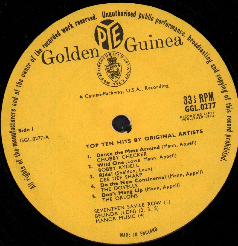 Various Artists - Top 10 Hits By Original Artists - Lp