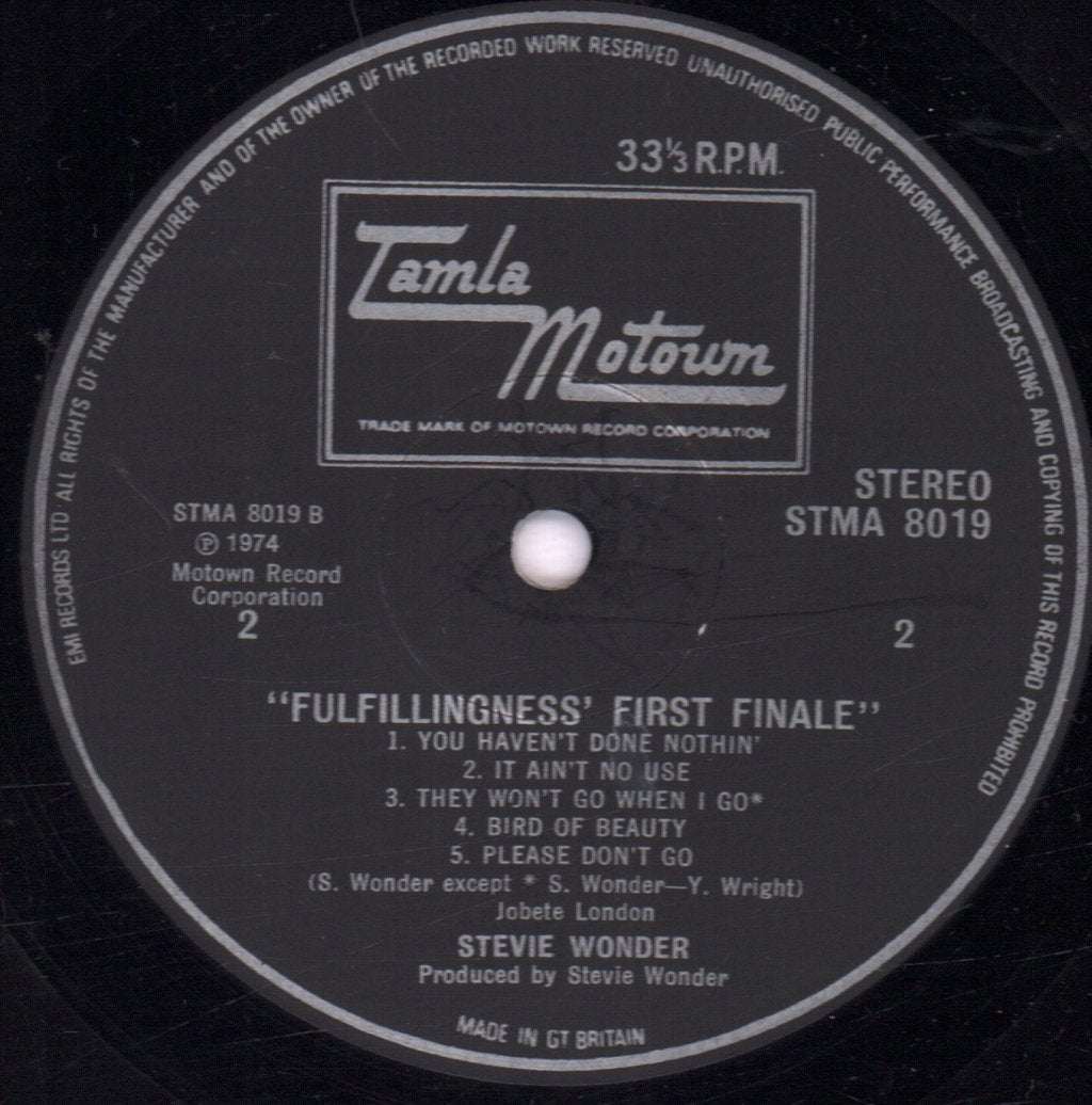 Stevie Wonder - Fulfillingness First Finale - Lp