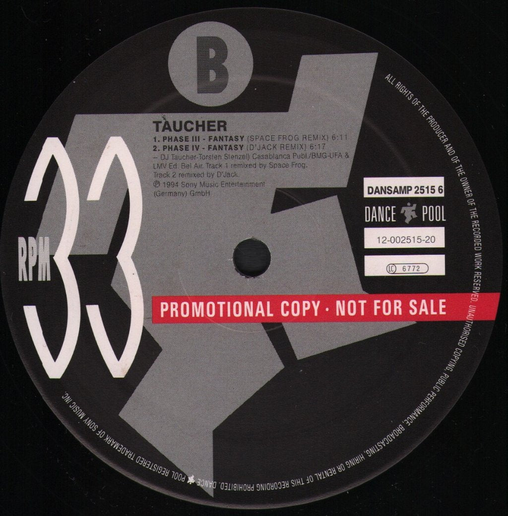 Taucher - Fantasy (Remixes) - 12 Inch