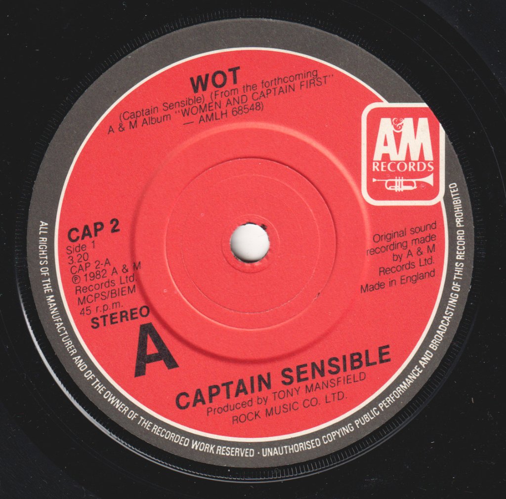 Captain Sensible - Wot - 7 Inch