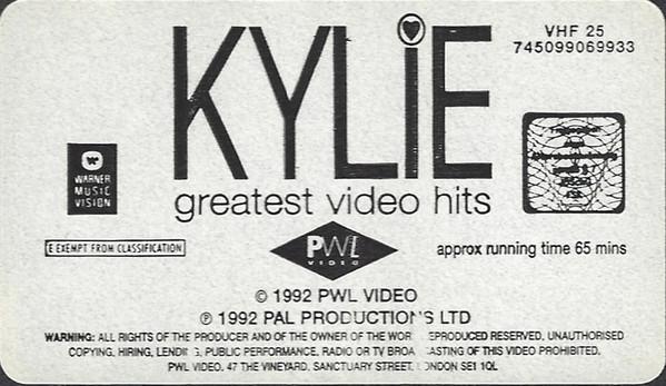 Kylie Minogue - Greatest Video Hits - Video