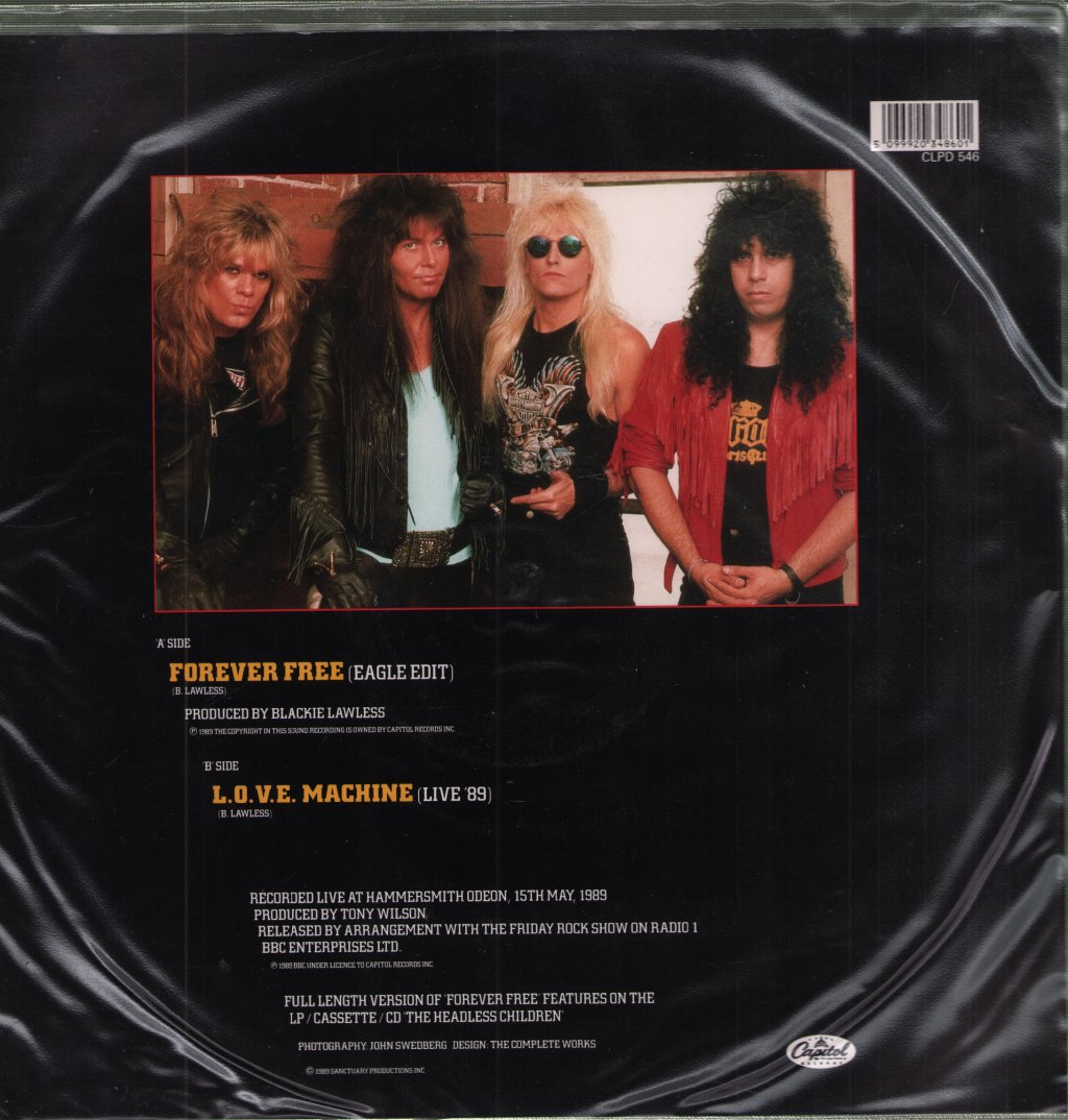 Wasp - Forever Free - 7 Inch