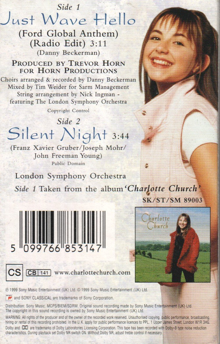 Charlotte Church - Just Wave Hello - Cassette