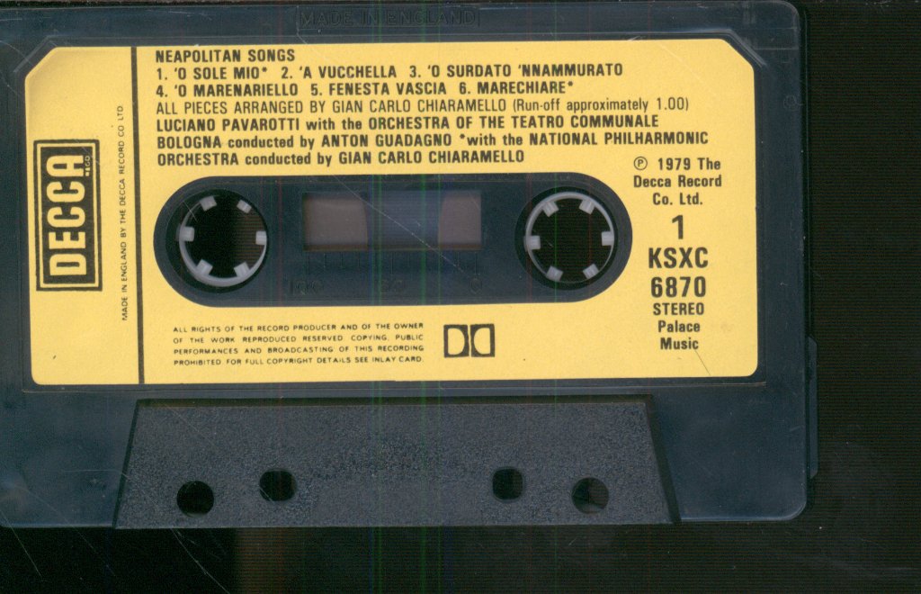 Luciano Pavarotti - O Sole Mio Favourite Neapolitan Songs - Cassette