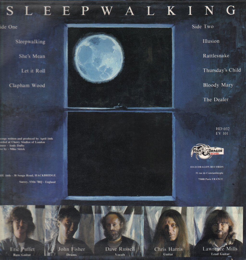 April 16Th - Sleepwalking - Lp