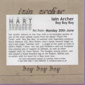 Iain Archer - Boy Boy Boy - Cd